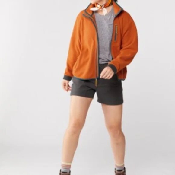 REI Trailsmith Orange Fleece Full Zip Women's Jacket, Excellent Condition, Sz L - Picture 2 of 11